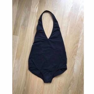Black Halter bodysuit